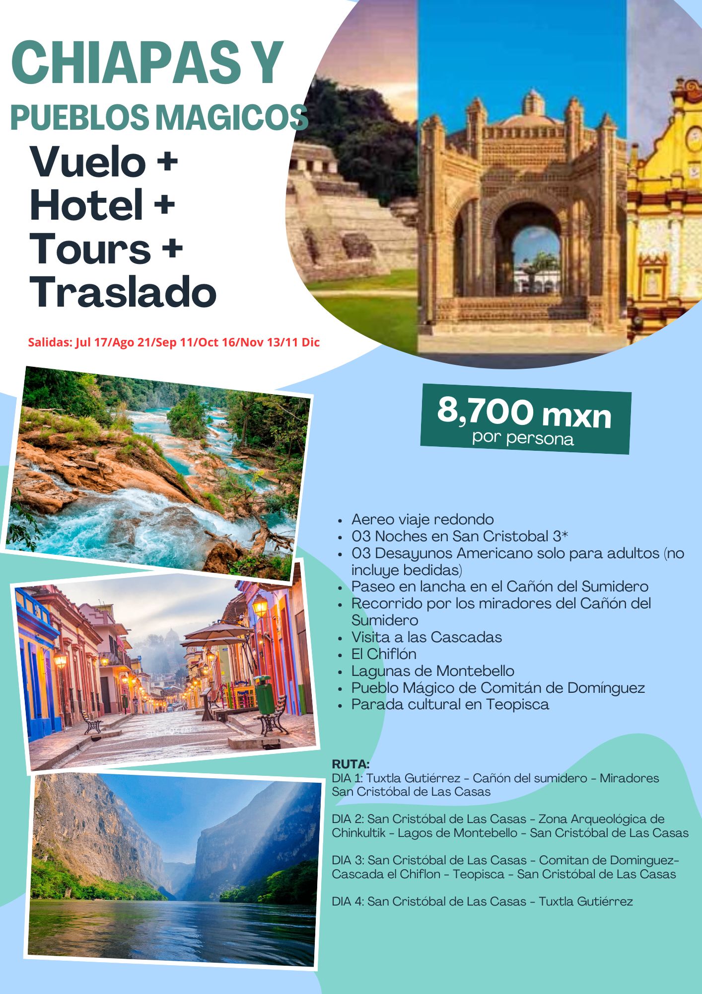 CHIAPAS Y PUEBLOS MAGICOS